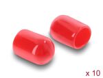 DELOCK Staubschutz für SMA Stecker 10 Stück Silikon rot