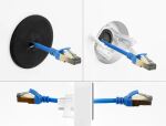 DeLOCK Silikon Kabeldurchführung rund Ø 65 mm zur Wandmontage / Tischmontage weiß / schwarz