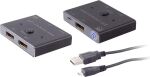 Shiverpeaks PROFESSIONAL DisplayPort 1.4 Umschalter 2x1 8K
