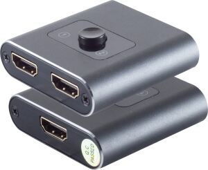 Shiverpeaks HDMI Umschalter 2x1 bidirektional 4K2K Metall