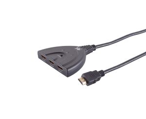 shiverpeaks SP05-02001 HDMI-Kabel 0,5 m HDMI Typ A (Standard) 3 x HDMI Schwarz