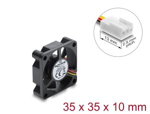 DELOCK Axiallüfter 5 V DC, 35 x 35 x 10 mm schwarz