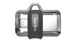 SanDisk Ultra Dual m3.0 USB-Stick 256 GB USB Type-A / Micro-USB 3.2 Gen 1 (3.1 Gen 1) Schwarz, Silber, Transparent