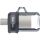 SanDisk Ultra Dual m3.0 USB-Stick 256 GB USB Type-A / Micro-USB 3.2 Gen 1 (3.1 Gen 1) Schwarz, Silber, Transparent
