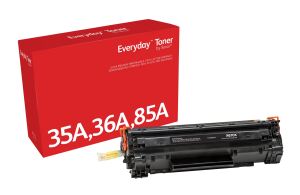 Everyday™ Schwarz Tonermodul von Xerox kompatibel mit HP 35A 36A 85A (CB435A/ CB436A/ CE285A), Standardkapazität