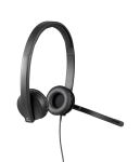 Logitech H570e Kopfhörer Kabelgebunden Kopfband Büro/Callcenter USB Typ-A Schwarz