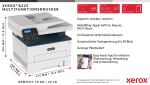 Xerox B225 A4 34 Seiten/Min. Wireless Duplex Kopie/Druck/Scan PS3 PCL5e/6 Automatischer Vorlageneinzug 2 Behälter Gesamt 251 Blatt