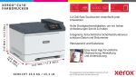 Xerox C410 A4 40 Seiten/Min. Duplexdrucker PS3 PCL5e/6 2 Behälter 251 Blatt