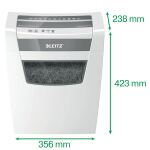 Leitz IQ Home Office P-4 Aktenvernichter Partikelschnitt-Zerkleinerung 58 dB 22 cm Weiß