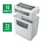 Leitz IQ Home Office P-4 Aktenvernichter Partikelschnitt-Zerkleinerung 58 dB 22 cm Weiß