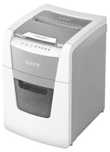 Leitz 80110000 Aktenvernichter Kreuzschreddern 55 dB 22 cm Grau, Weiß