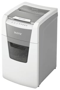 Leitz 80130000 Aktenvernichter Kreuzschreddern 55 dB 22 cm Grau, Weiß