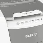 Leitz 80130000 Aktenvernichter Kreuzschreddern 55 dB 22 cm Grau, Weiß