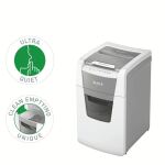 Leitz 80130000 Aktenvernichter Kreuzschreddern 55 dB 22 cm Grau, Weiß