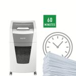 Leitz 80150000 Aktenvernichter Kreuzschreddern 55 dB 22 cm Grau, Weiß