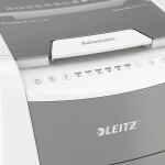 Leitz 80150000 Aktenvernichter Kreuzschreddern 55 dB 22 cm Grau, Weiß
