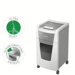 Leitz 80150000 Aktenvernichter Kreuzschreddern 55 dB 22 cm Grau, Weiß