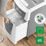 Leitz 80150000 Aktenvernichter Kreuzschreddern 55 dB 22 cm Grau, Weiß