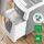 Leitz 80150000 Aktenvernichter Kreuzschreddern 55 dB 22 cm Grau, Weiß