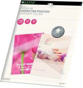 LEITZ iLAM Laminierfolie A3   125mic Folienstärke 125, 25 Stück