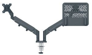 Leitz 65380089 Flachbildschirm-Tischhalterung 81,3 cm (32") Tisch/Bank Dunkles Grau