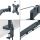 Leitz 65380089 Flachbildschirm-Tischhalterung 81,3 cm (32") Tisch/Bank Dunkles Grau
