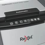 Rexel AutoFeed+ 100M Aktenvernichter Kreuzschreddern 55 dB 22 cm Schwarz, Grau