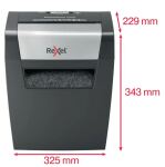 Rexel Momentum X308 Aktenvernichter Partikelschnitt-Zerkleinerung 70 dB Schwarz, Grau