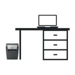 Rexel Momentum X308 Aktenvernichter Partikelschnitt-Zerkleinerung 70 dB Schwarz, Grau