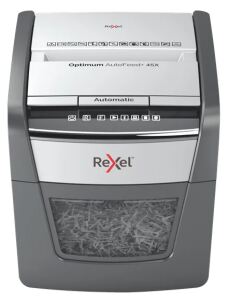 Rexel AutoFeed 45X Aktenvernichter Kreuzschreddern 55 dB Schwarz, Silber
