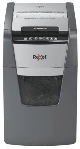 Rexel Optimum AutoFeed+ 130X Aktenvernichter Kreuzschreddern 55 dB 22 cm Schwarz, Silber