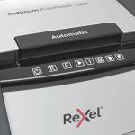 Rexel Optimum AutoFeed+ 130X Aktenvernichter Kreuzschreddern 55 dB 22 cm Schwarz, Silber