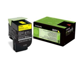 Lexmark 802Y Tonerkartusche 1 Stück(e) Original Gelb