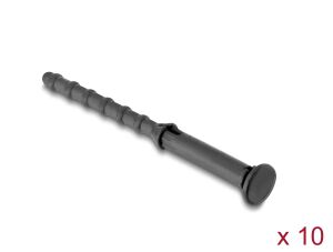 DeLOCK Anti-Vibration Silikon Befestigung für Lüfter 10 Stück schwarz