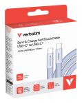 Verbatim 30278 USB Kabel USB 2.0 1,2 m USB C 0,48 Gbit/s 100 W Violett