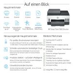 HP Smart Tank 7605 Wireless All-in-One Farbe Drucker, Beidseitiger Druck; Kopierer, Scanner