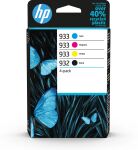 HP 932 Schwarz/933 Cyan/Magenta/Gelb Original-Druckerpatronen, 4er-Pack