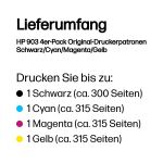 HP 903 4er-Pack Original-Druckerpatronen Schwarz/Cyan/Magenta/Gelb