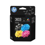 HP 303 2er-Pack Schwarz/Cyan/Magenta/Gelb Original...