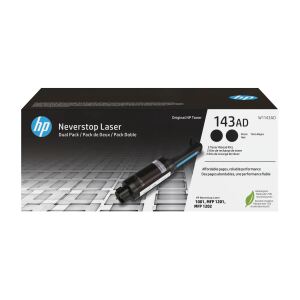 HP 143AD Doppelpack Schwarz Original Neverstop Toner-Nachfüllkit