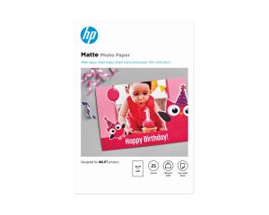 HP Mattes Fotopapier, 180 g/m2, 10 x 15 cm (101 x 152 mm), 25 Blatt