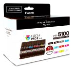 Canon PFI-5100 Multipack Druckerpatrone 10 Stück(e) Original Standardertrag Cyan, Mattschwarz, Schwarz