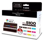 Canon PFI-5100 Multipack Druckerpatrone 10 Stück(e) Original Standardertrag Cyan, Mattschwarz, Schwarz