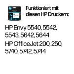 HP 62 Cyan/Magenta/Gelb Original Tintenpatrone