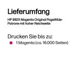 HP 982X Magenta Original PageWide-Patrone mit hoher Reichweite