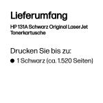 HP 131A Schwarz Original LaserJet Tonerkartusche