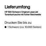 HP 59X Schwarz Original LaserJet Tonerkartusche mit hoher Reichweite