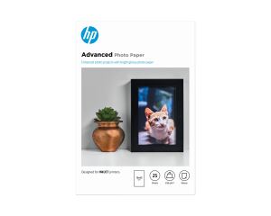 HP Advanced Fotopapier glänzend, 250 g/m2, 10 x 15 cm (101 x 152 mm), 25 Blatt