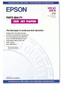 Epson Photo Quality Ink Jet Paper, DIN A3+, 102 g/m², 100 Blatt