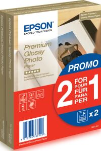 Epson Premium Glossy Photo Paper - 10x15cm - 2x 40 Blätter